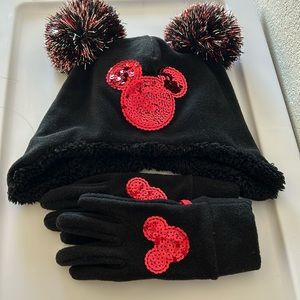 Gap Kids Disney hat and gloves set,  S/M
